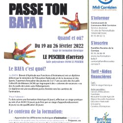 FORMATION BAFA DU 19 AU 26 FEVRIER