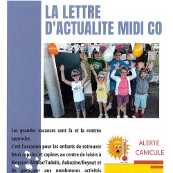 LETTRE D'ACTUALITE MIDI CO-JUILLET/AOUT