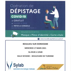 OPERATION DE DEPISTAGE COVID-19 