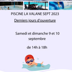 Piscine la Valane, derniers jours d'ouverture