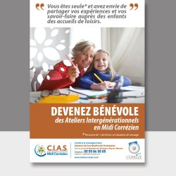 LE CIAS MIDI CORREZIEN EN RECHERCHE DE BENEVOLES POUR LES ATELIERS INTERGENERATIONNELS