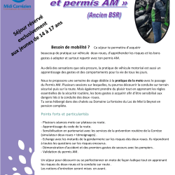 Du 11 au 14 avril 2023, stage prévention et permis AM (BSR)