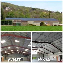 TRAVAUX DE REFECTION DE TOITURE SUR LE LOCAL TECHNIQUE A NONARDS 