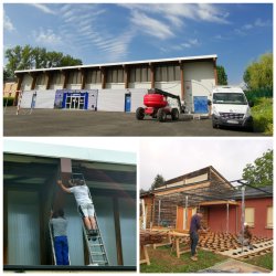 TRAVAUX AU GYMNASE ET A L'ACCUEIL DE LOISIRS A MEYSSAC 